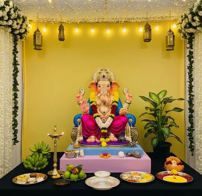 Ganpati Aaradhana Decor